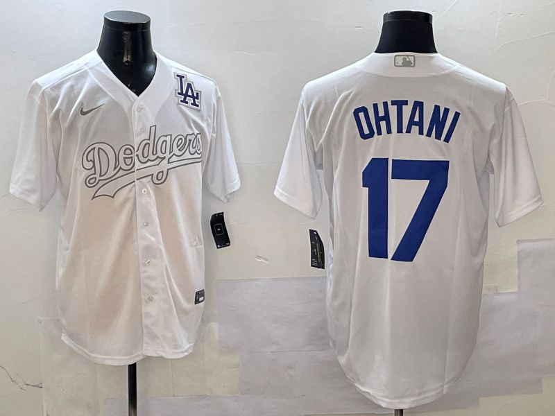 Men Los Angeles Dodgers 17 Ohtani White Fashion Edition Game 2025 Nike MLB Jersey style 6